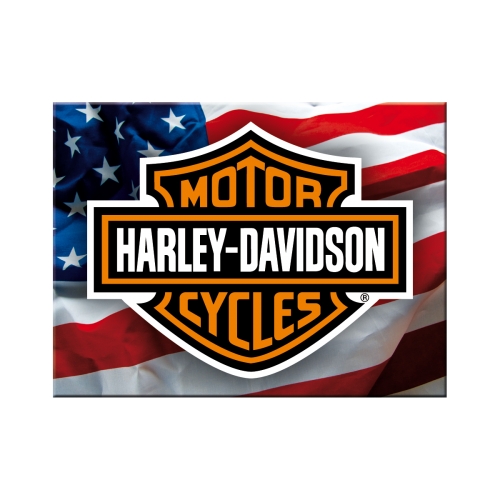 Magnete Harley-Davidson Bandiera USA - 6x8 cm