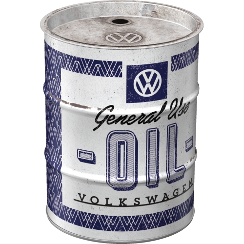 Salvadanaio in metallo - Oil Barrel, 9,3 x 11,7 cm, VW - General Use Oil