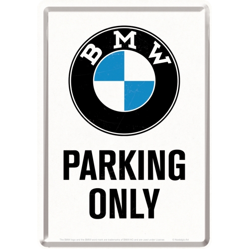 Cartolina BMW Parking Only - 10 x 14 cm