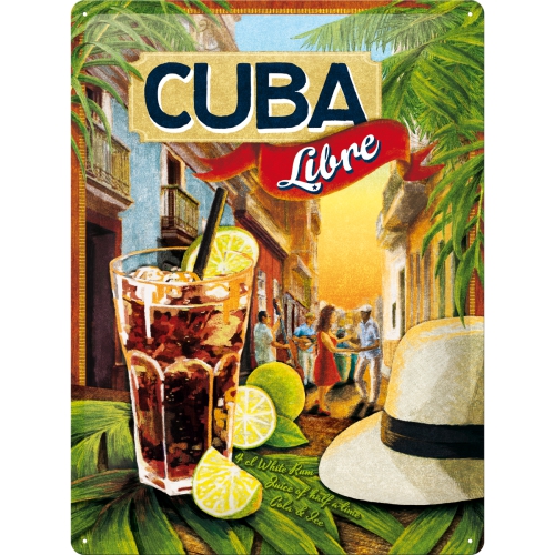 Cartello Cuba Libre - 30x40 cm