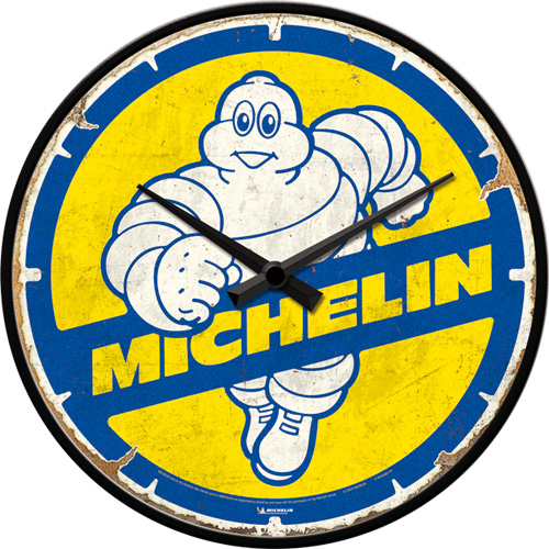 Orologio da parete Michelin - Bibendum 80s, diametro 31 cm