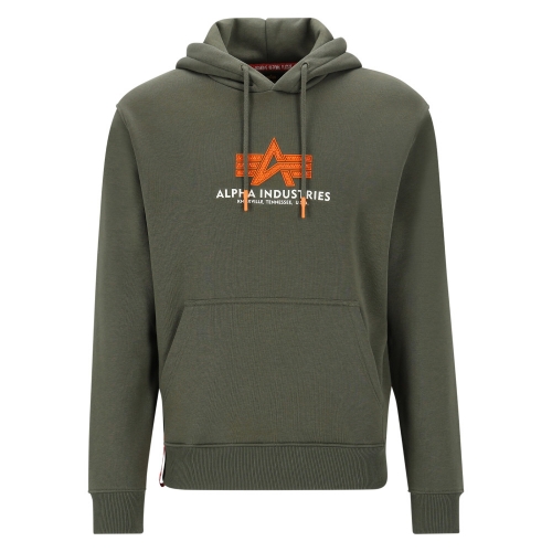 Alpha Industries BASIC HOODY RUBBER - Dark Olive